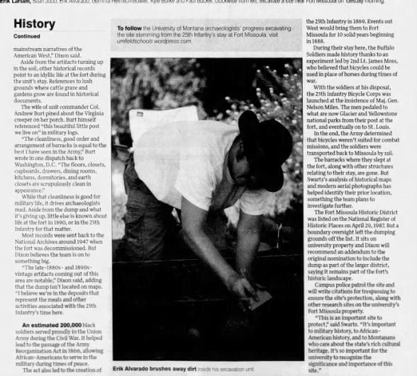 Clipping from The Missoulian